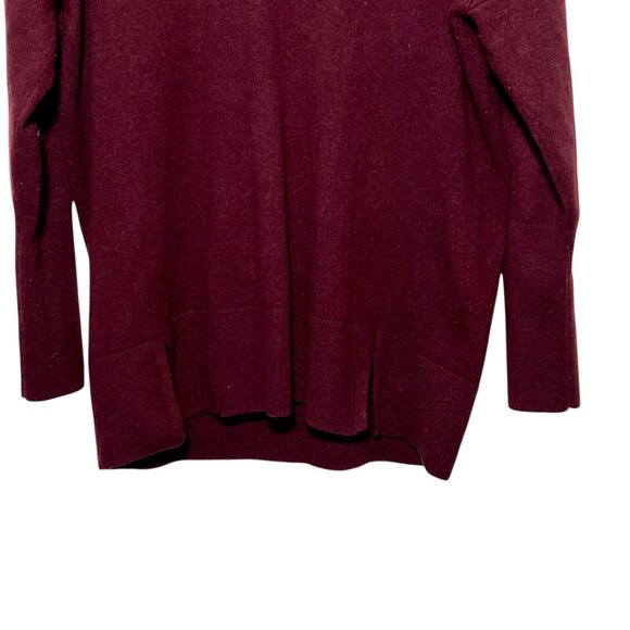 AYR Burgundy Cashmere Sweater Preppy Casual Layers Quiet Luxury Lagom Small - Picture 2 of 9